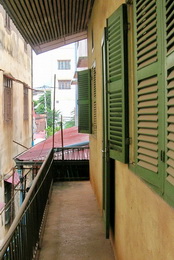 Tiny back porch on upstairs apartment